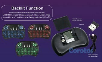 consolas y videojuegos - 🛑 Mini teclado inalámbrico con control remoto Touchpad Mouse Combo controlador. 5