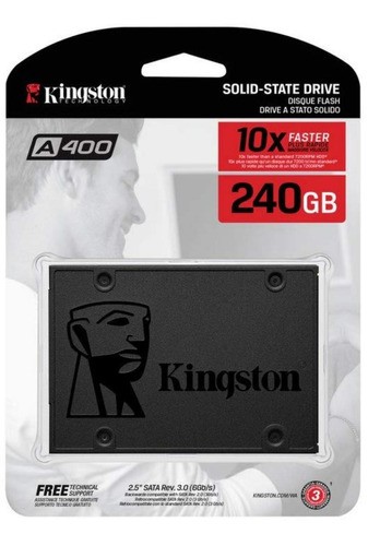 computadoras y laptops - DISCO SOLIDO SSD 240GB SATA III 6GB/S KINGSTON $3,000