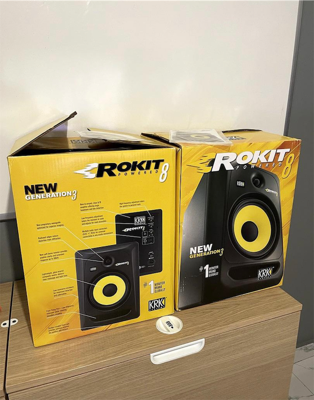 camaras y audio - KRK Rokit 8 G3 Monitor Activo para Estudio (Par, Negro)

