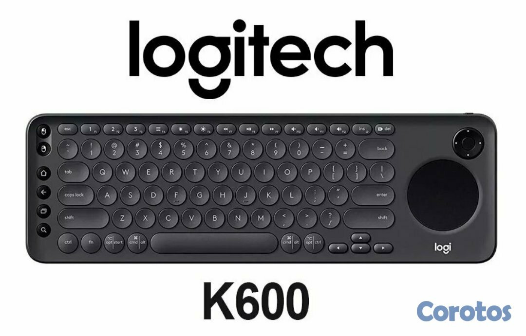 computadoras y laptops - TECLADO LOGITECH K600 PARA SMART TV, CON TOUCHPAD INTEGRADO, VERSION ESPAÑOL. 1