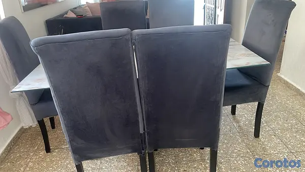 muebles y colchones - Juego de comedor de 6 sillas 2