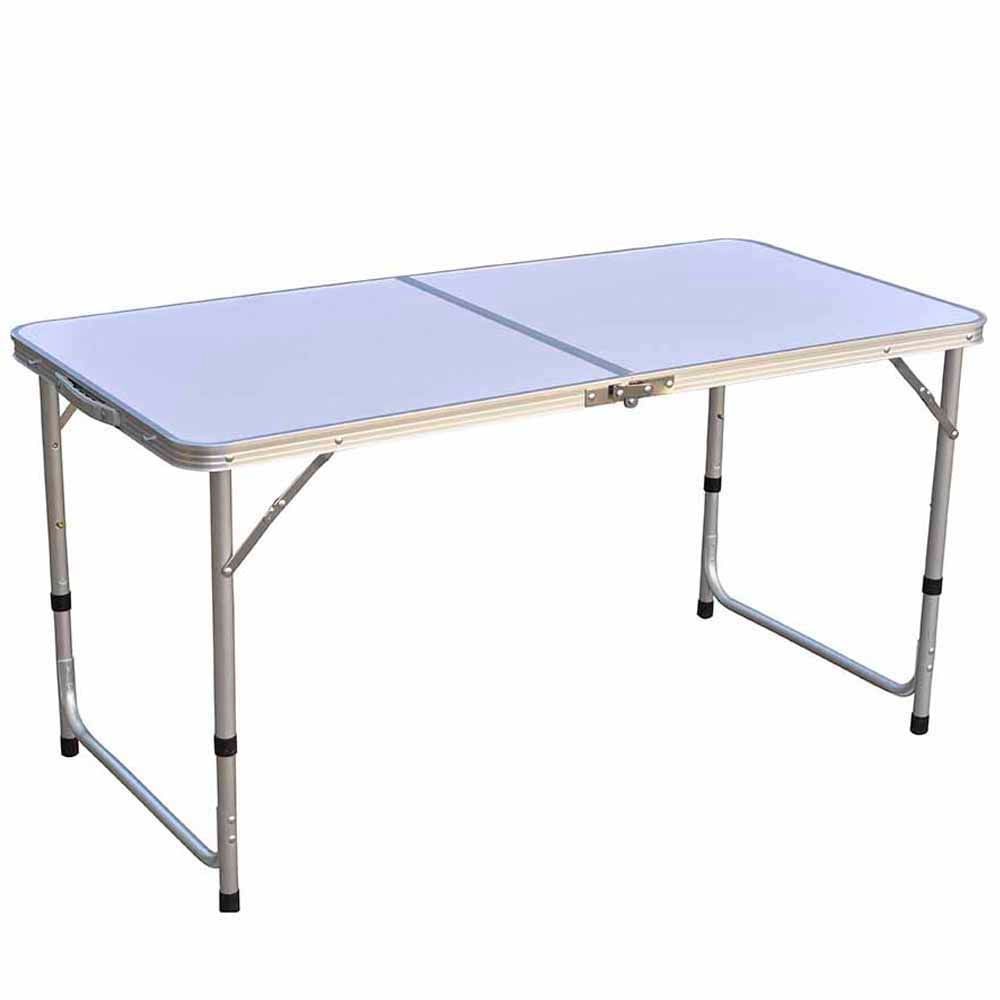 herramientas, jardines y exterior - Mesa Plegable Portatil de Aluminio Armable Ajustable Camping viaje 3