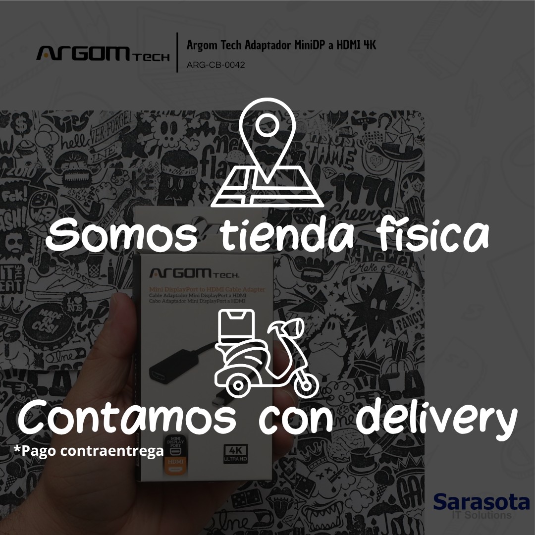 accesorios para electronica - Argom Tech MiniDP a HDMI 4K, ARG-CB-0042 3