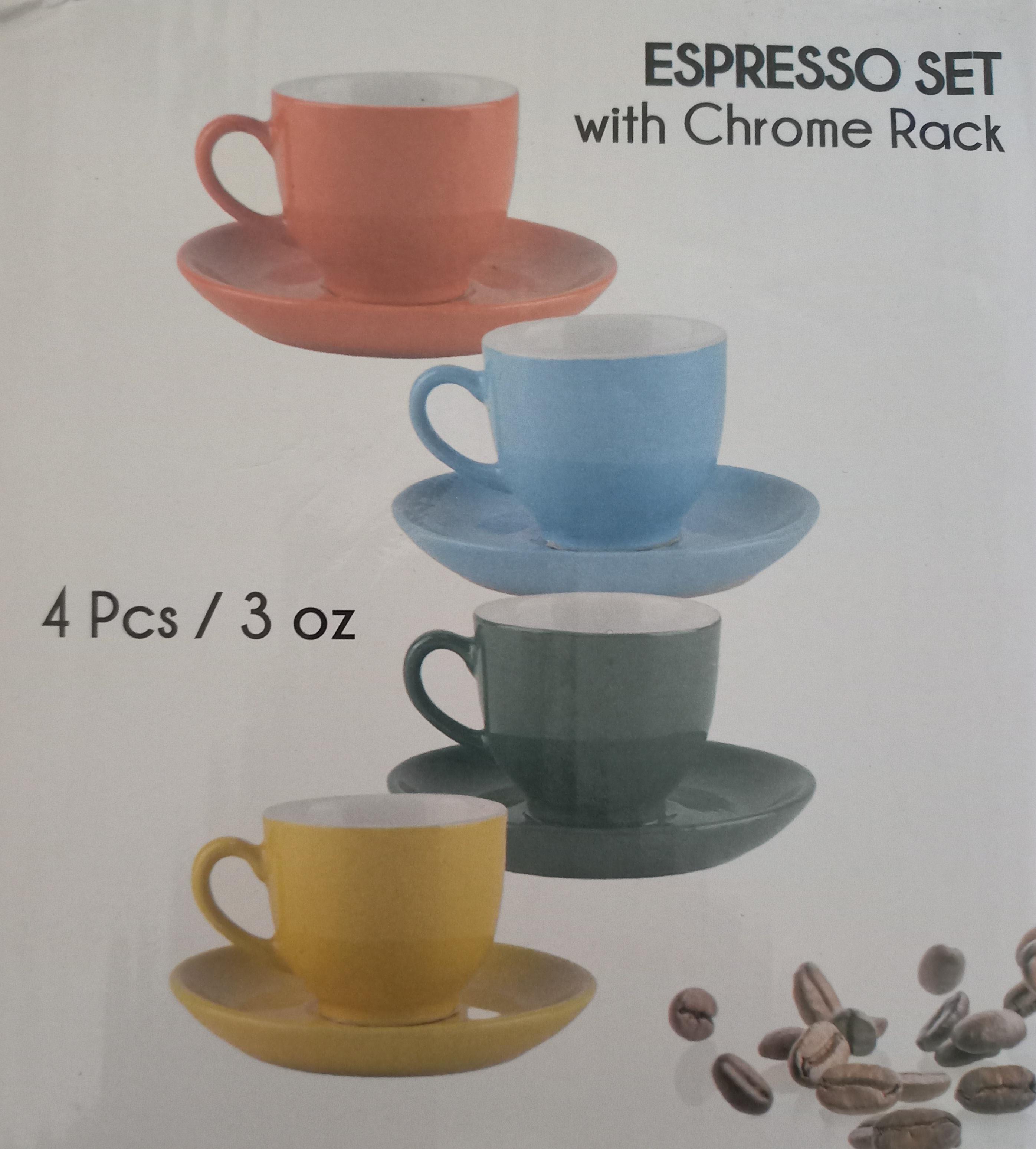 cocina - SET DE TAZAS CAFFE ESPRESSO MULTICOLOR 3 OZ. 1