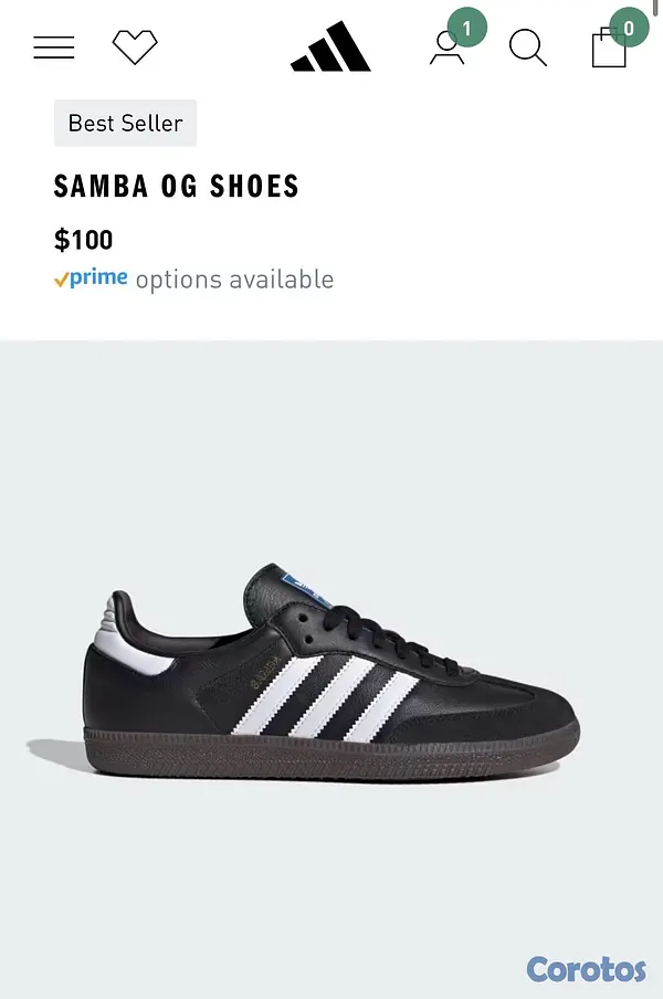 zapatos para mujer - Adidas Samba Negro - Calzado Mujer US6 4