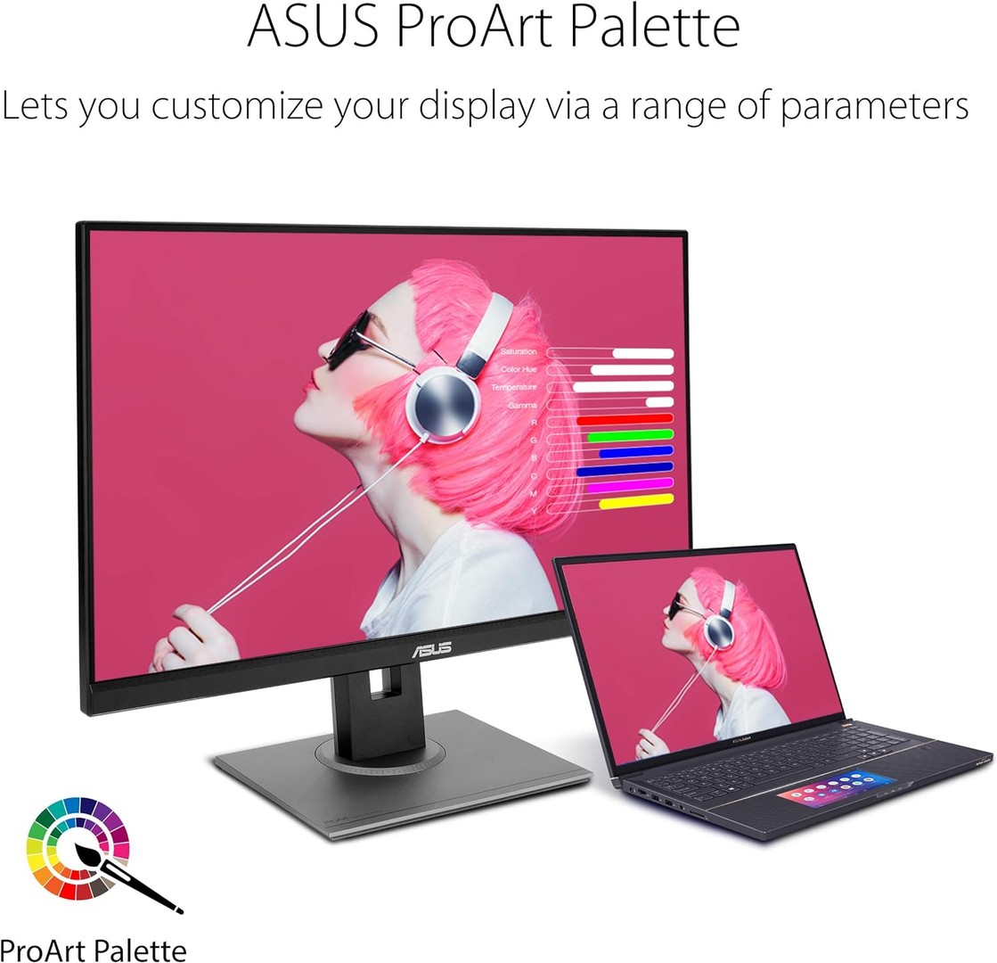 computadoras y laptops - Monitor ASUS ProArt Display PA278QV 27 Pulgadas WQHD (2560 x 1440) 2K, 100% sRGB