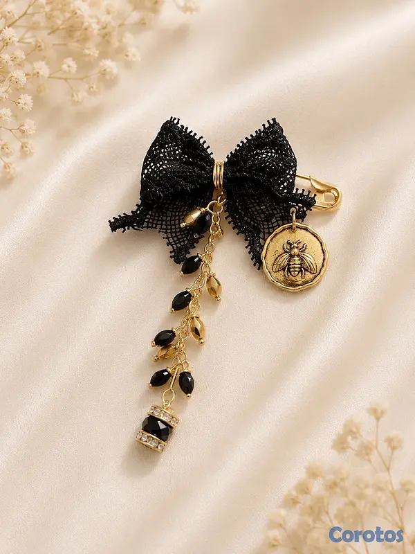 joyas, relojes y accesorios - broches tipo chambras  4