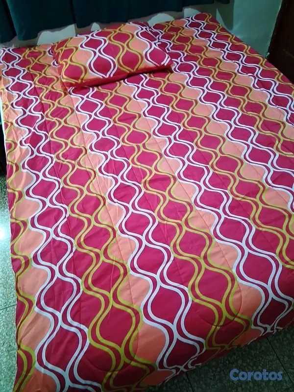 decoración y accesorios -  Colcha Reversible Full/Twin + Funda | ¡Como Nueva 4