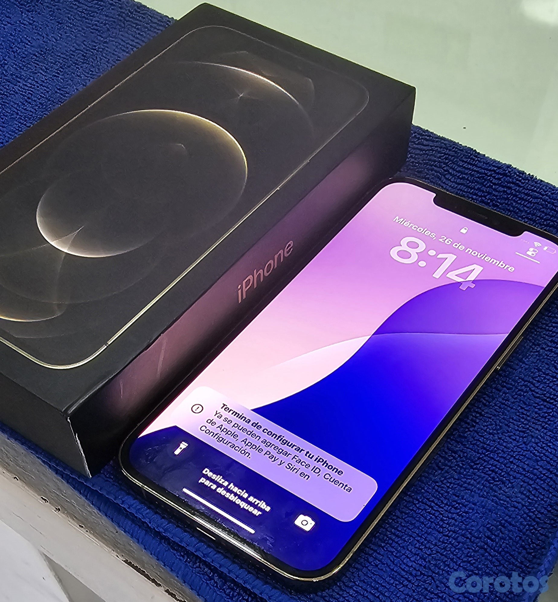 celulares y tabletas - iphone 12 Pro Max Gold Dorado 128gb en Caja Factory Unlocked  1