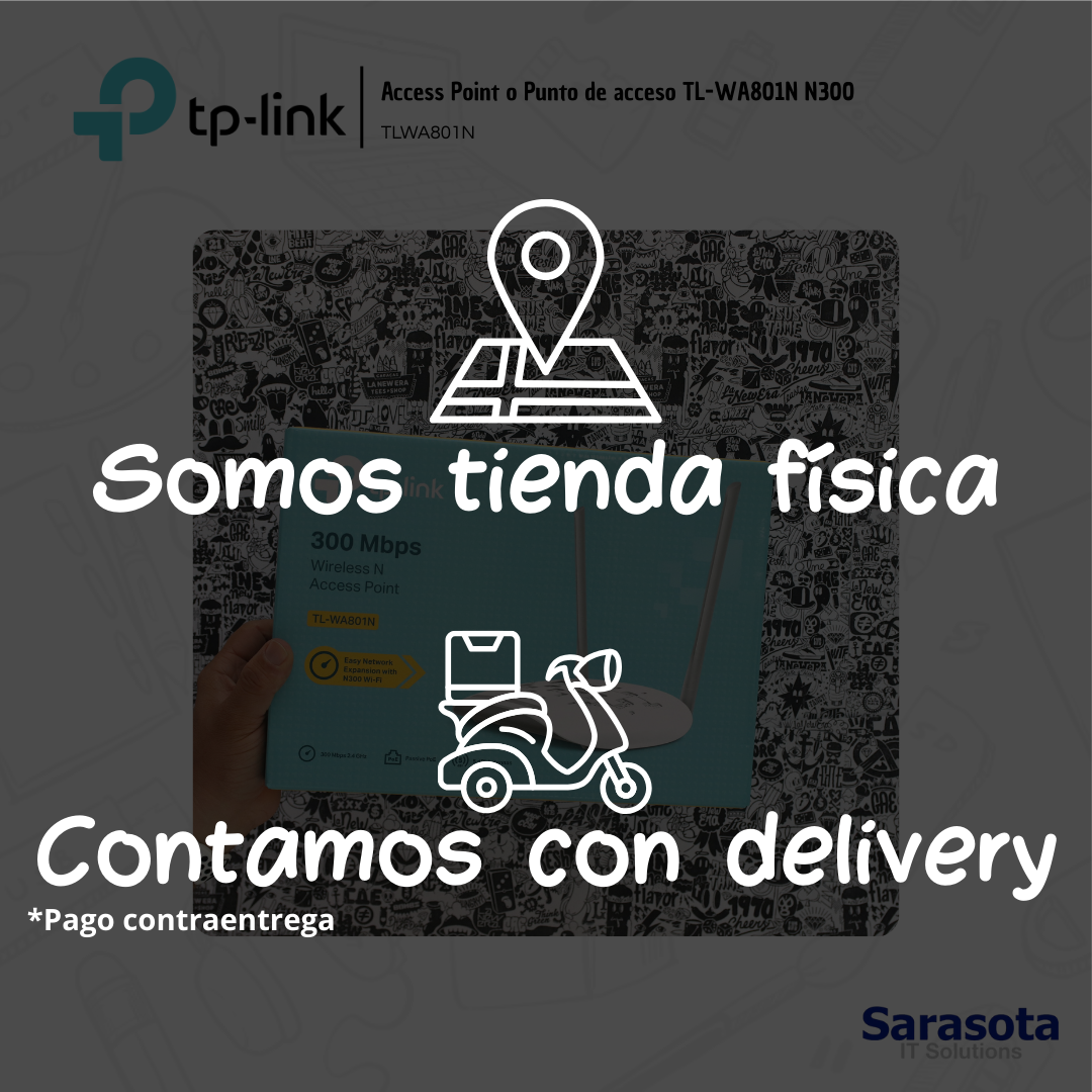 accesorios para electronica - TP-Link Access Point TL-WA801N N300 Poe 2