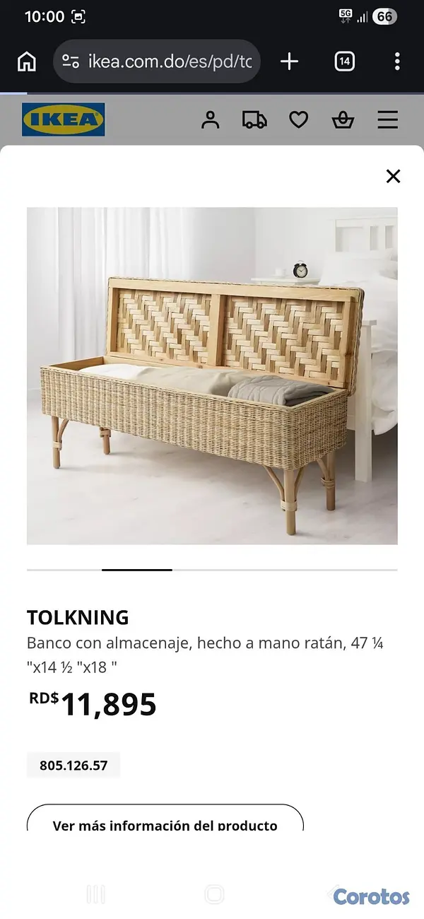 muebles y colchones - Banco con almacenamiento  2