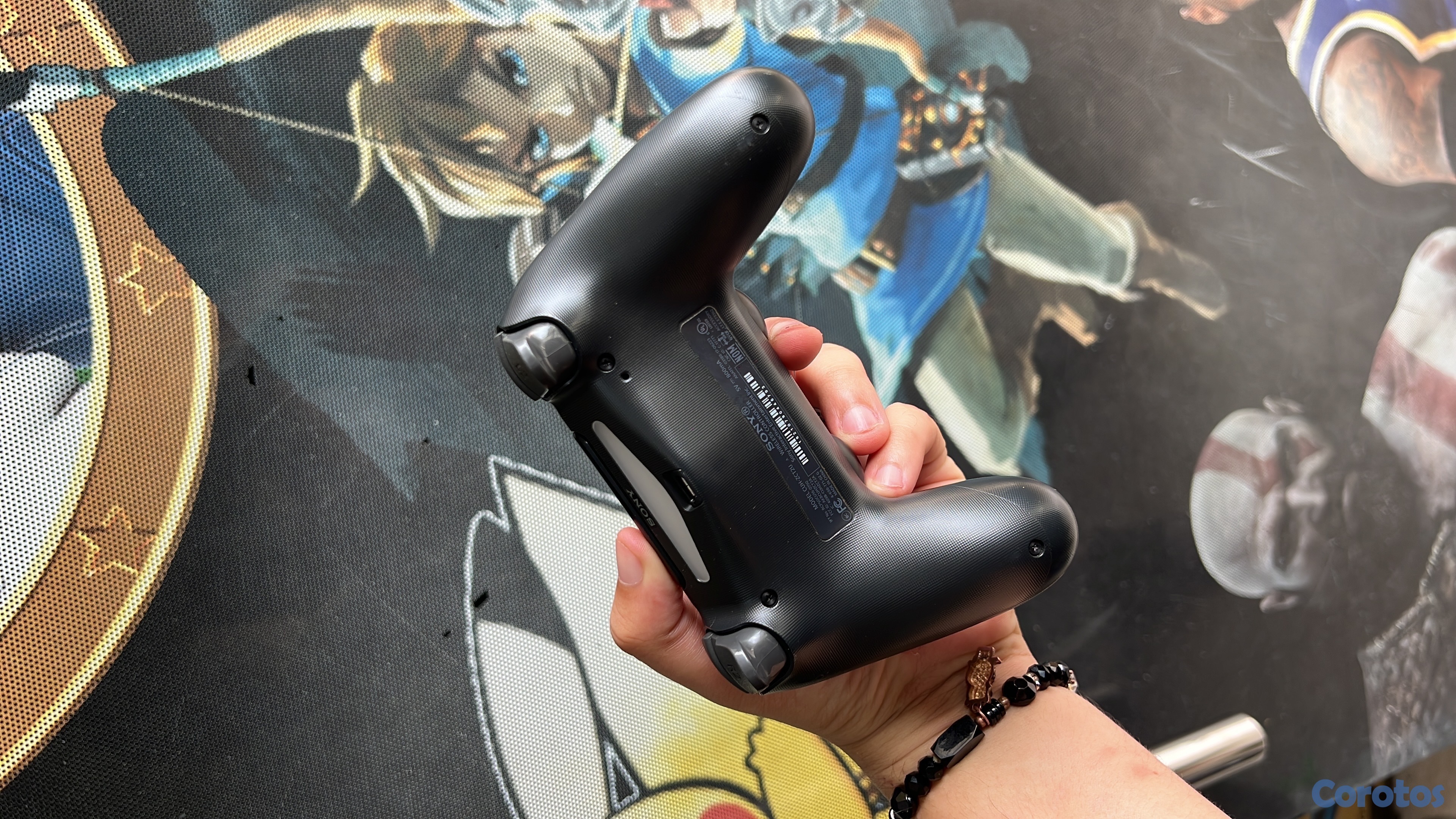 consolas y videojuegos - control ps4 original negro excelentes condiciones  2