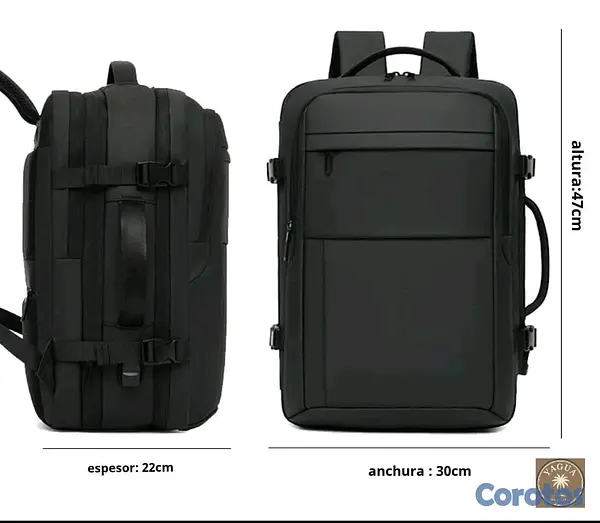 carteras y maletas - Mochila de viaje con cargador portátil  9