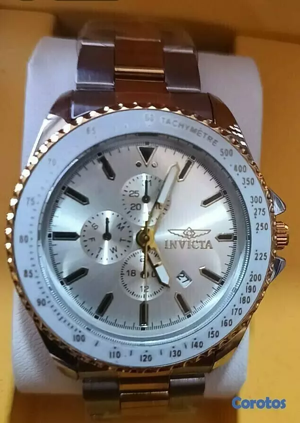 joyas, relojes y accesorios - Reloj Invicta Pro Diver en  acero Inoxidable fechero doble tono 2