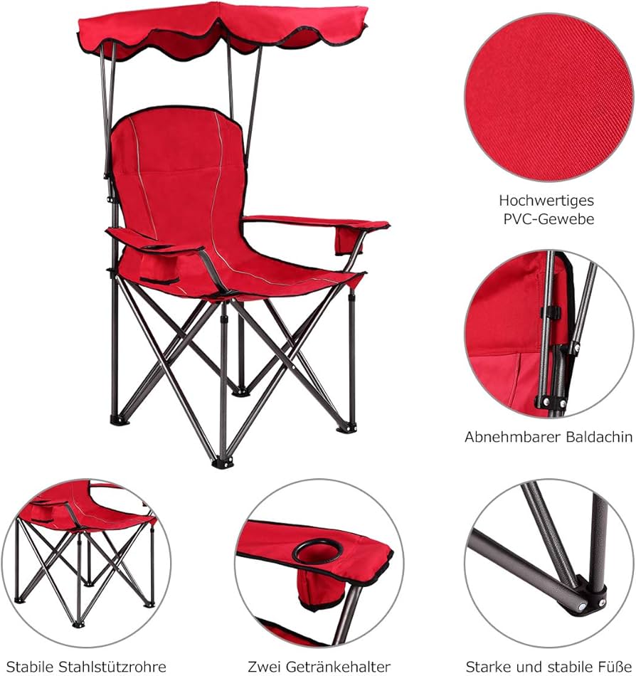 muebles y colchones - silla playera con techo  0