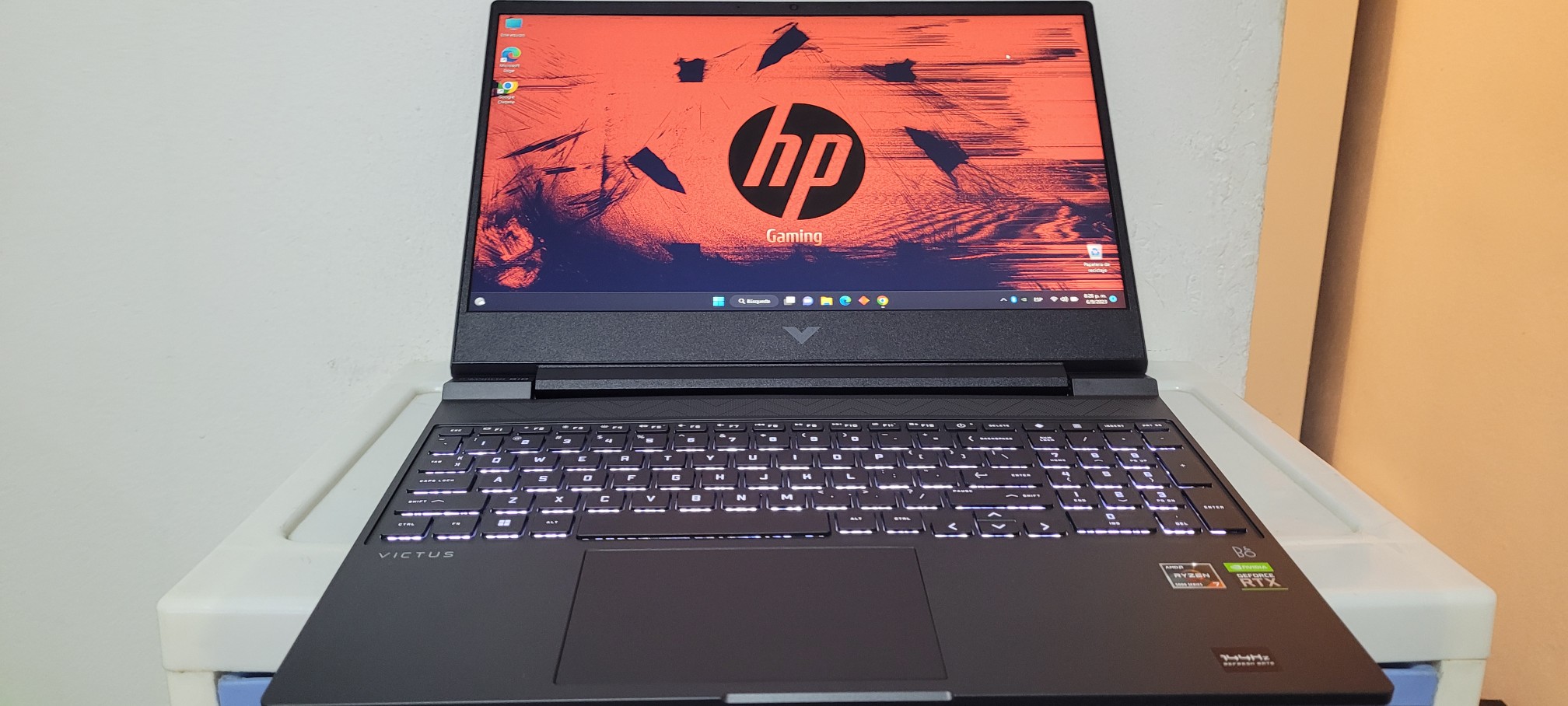 computadoras y laptops - Nueva hp Gaming Ryzen 7 Ram 16gb SSD 512GB Nvidea RTX 3050ti 4gb Pantalla 144hz