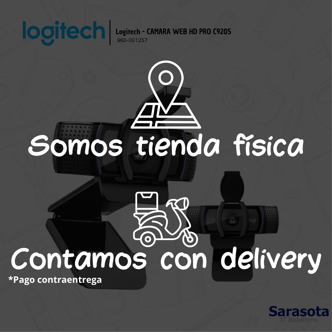 camaras y audio - Logitech - CAMARA WEB HD PRO C920S 2