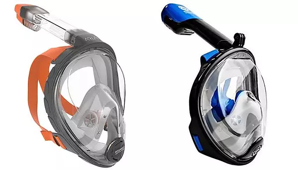 Artículos Deportivos - Mascara de buceo, snorkel, snorkeling, 180 grados de vision, anti empañado. 4