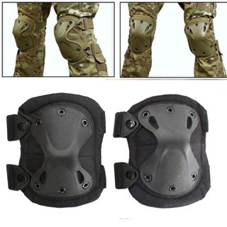 deportes - Kit juego de rodillera y codera táctica, ciclismo motocicleta paintball airsoft 0