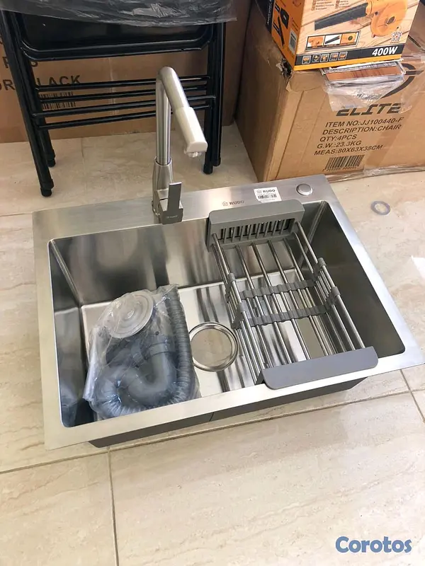 cocina - fregadero en acero inoxidable  2