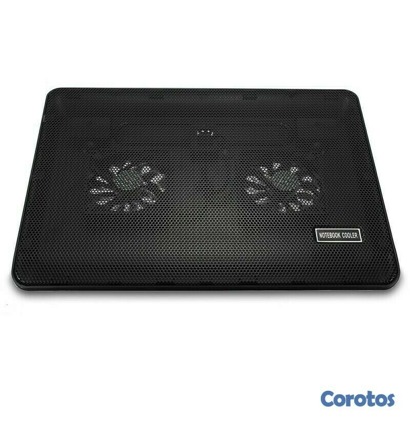 accesorios para electronica - Base soporte enfriador de laptop doble abanico has 1