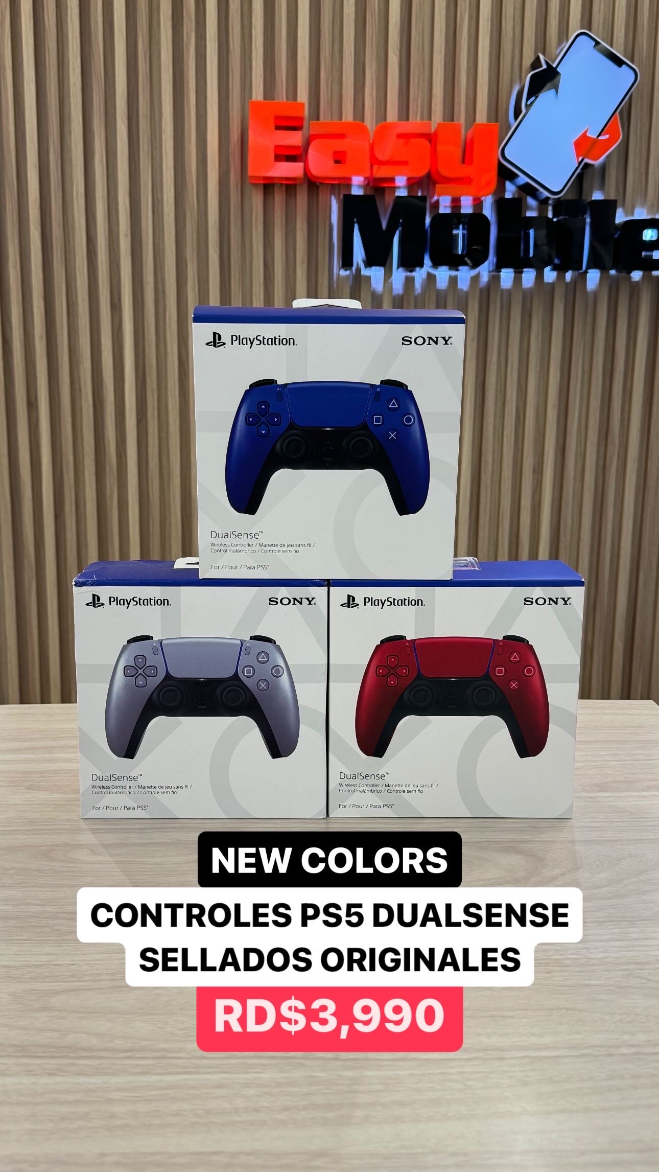 consolas y videojuegos - CONTROLES PS5 COBALT  0