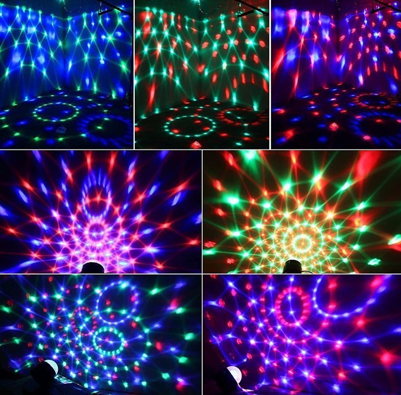 otros electronicos - Luz led pequeña para fiesta, escenario, con sensor de sonido LED PARTY LIGHT YC 1