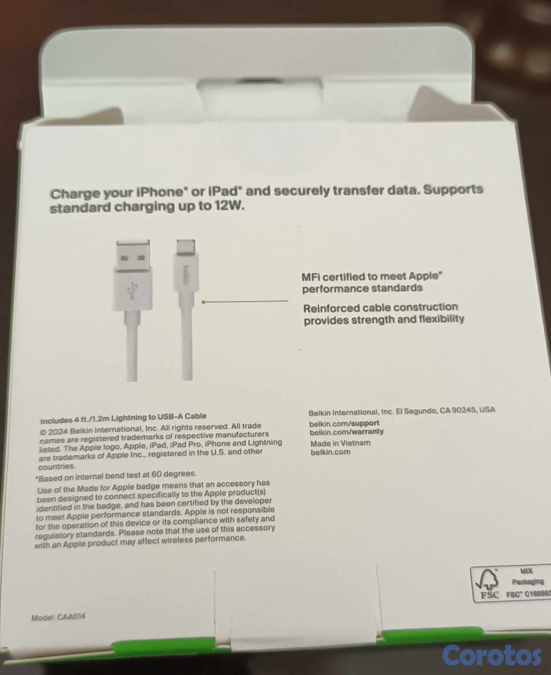 otros electronicos - Cable Lightning para Iphone / Ipad - Leer Descripc 5