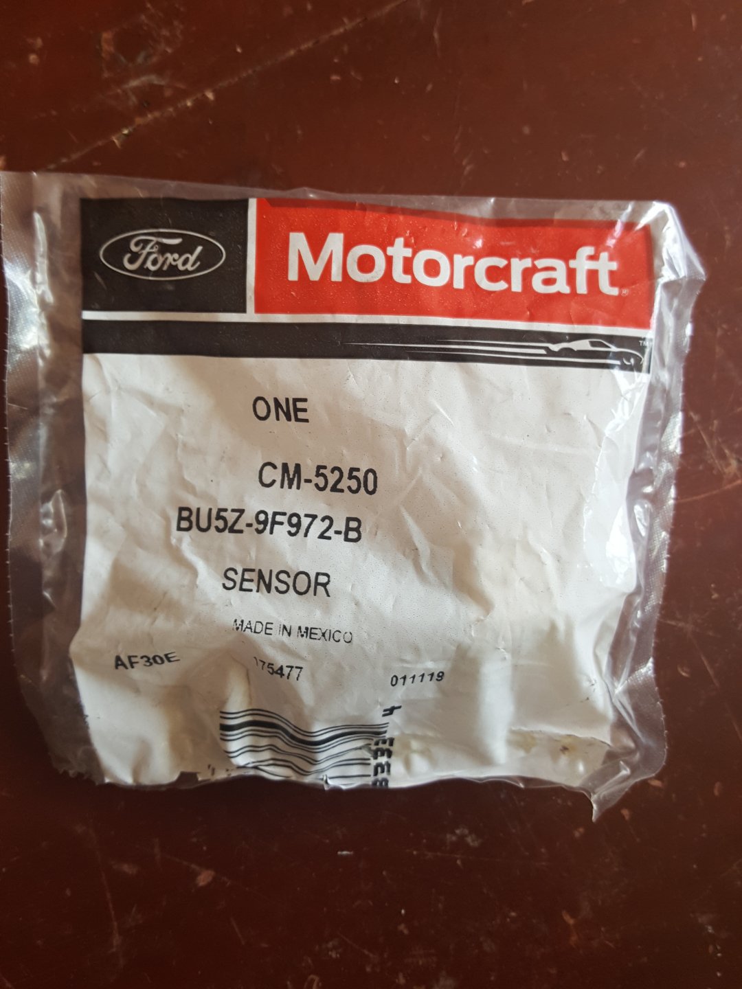 CM-5250 / BU5Z-9F972-B Brand New OEM Motorcraft Fuel Injection Pressure Sensor