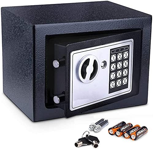 otros electronicos - Caja de seguridad, fuerte, pequeña 17 cm x 23 cm x 17 cm VARIEDAD COLORES 1