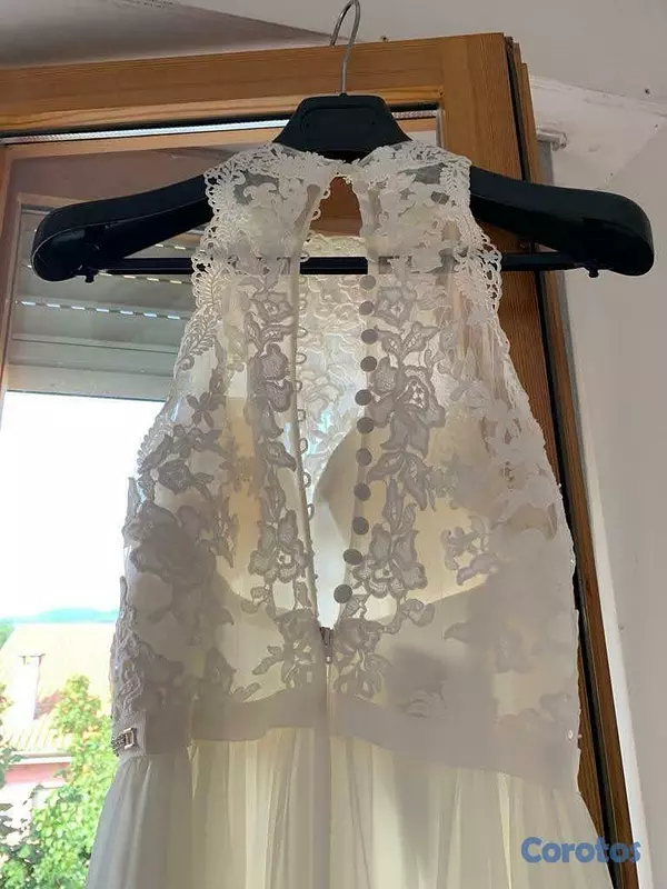 ropa para mujer - VESTIDO DE BODA Y VELO DOBLE LARGO 5