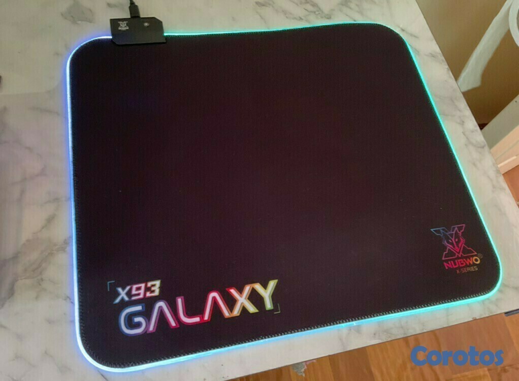 accesorios para electronica - Mousepad Gaming RGB  GALAXY  X93 de escritorio para mouse, Goma Impermeable 1