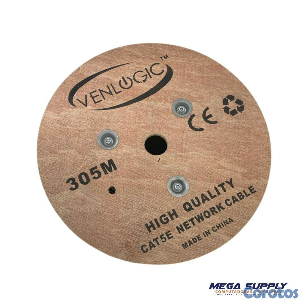 computadoras y laptops - Cable De Red EXTERIOR COLOR NEGRO Venlogic Cat 5 – Exteriores 1000 Pies
 1