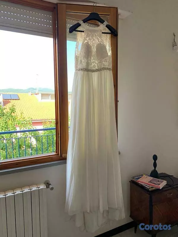 ropa para mujer - VESTIDO DE BODA Y VELO DOBLE LARGO 6