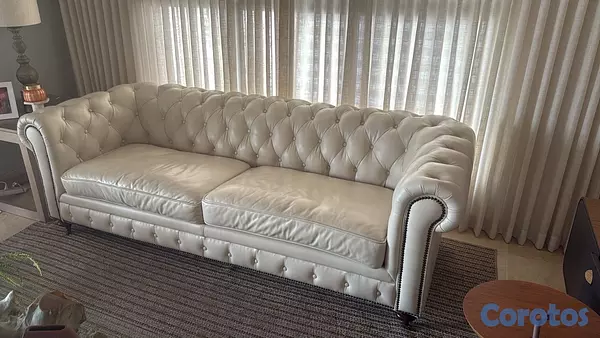 muebles y colchones - Sofa clásico capitoneado- 100% piel de Tienda Charo 2