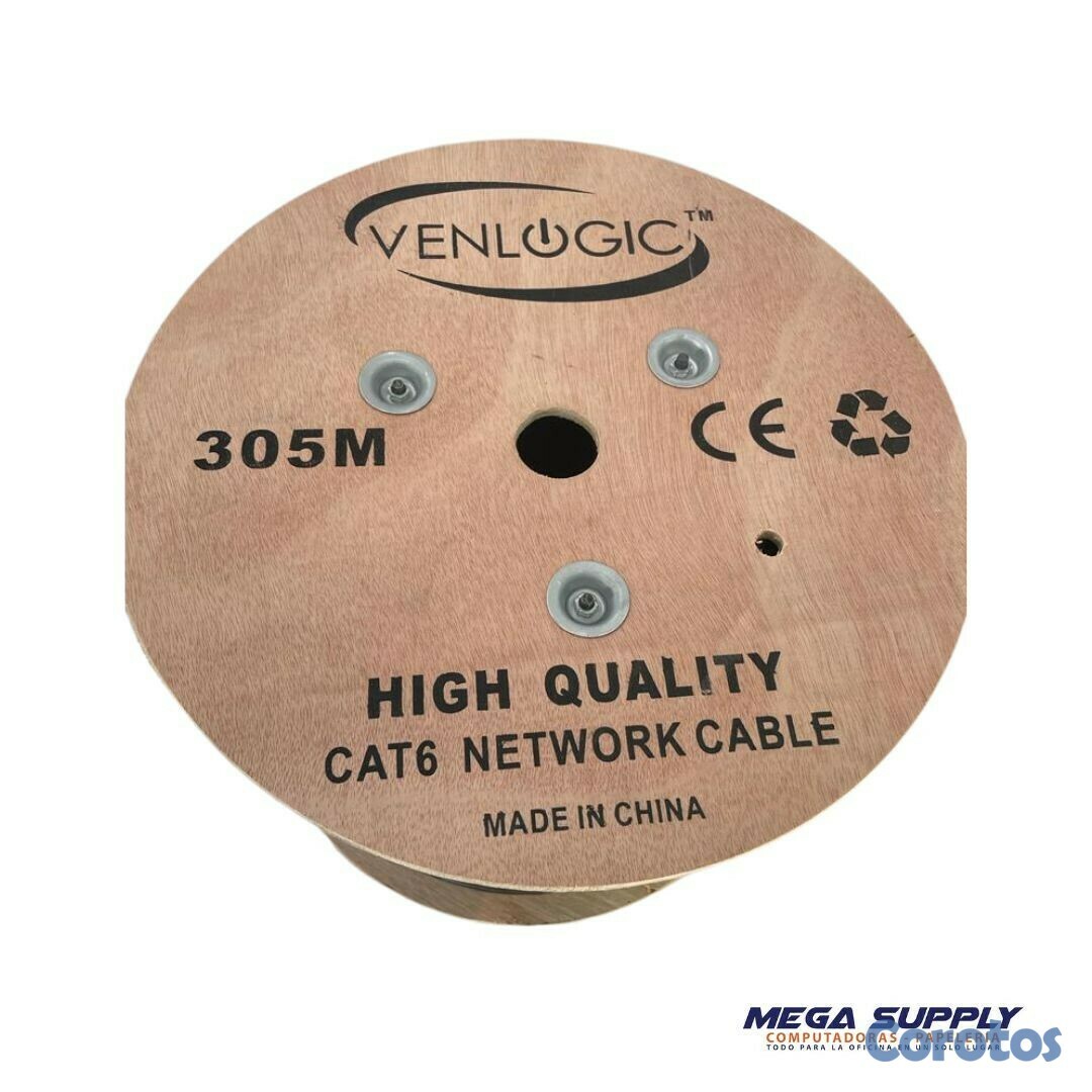 computadoras y laptops - Cable De Red Venlogic EXTERIOR  Cat 6 – Exteriores 1000 Pies CATEGORIA 6 1