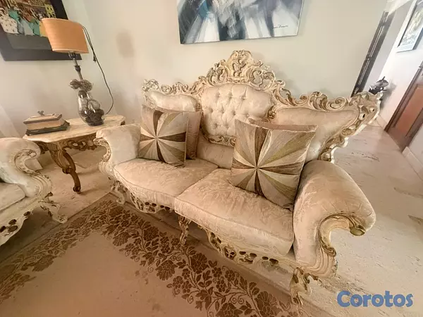 muebles y colchones - Juego de muebles lujoso estilo europeo 3