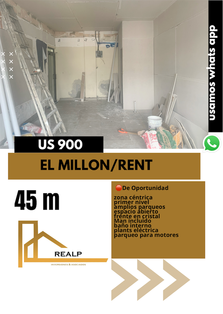 oficinas y locales comerciales - Local en el millon primer nivel  0