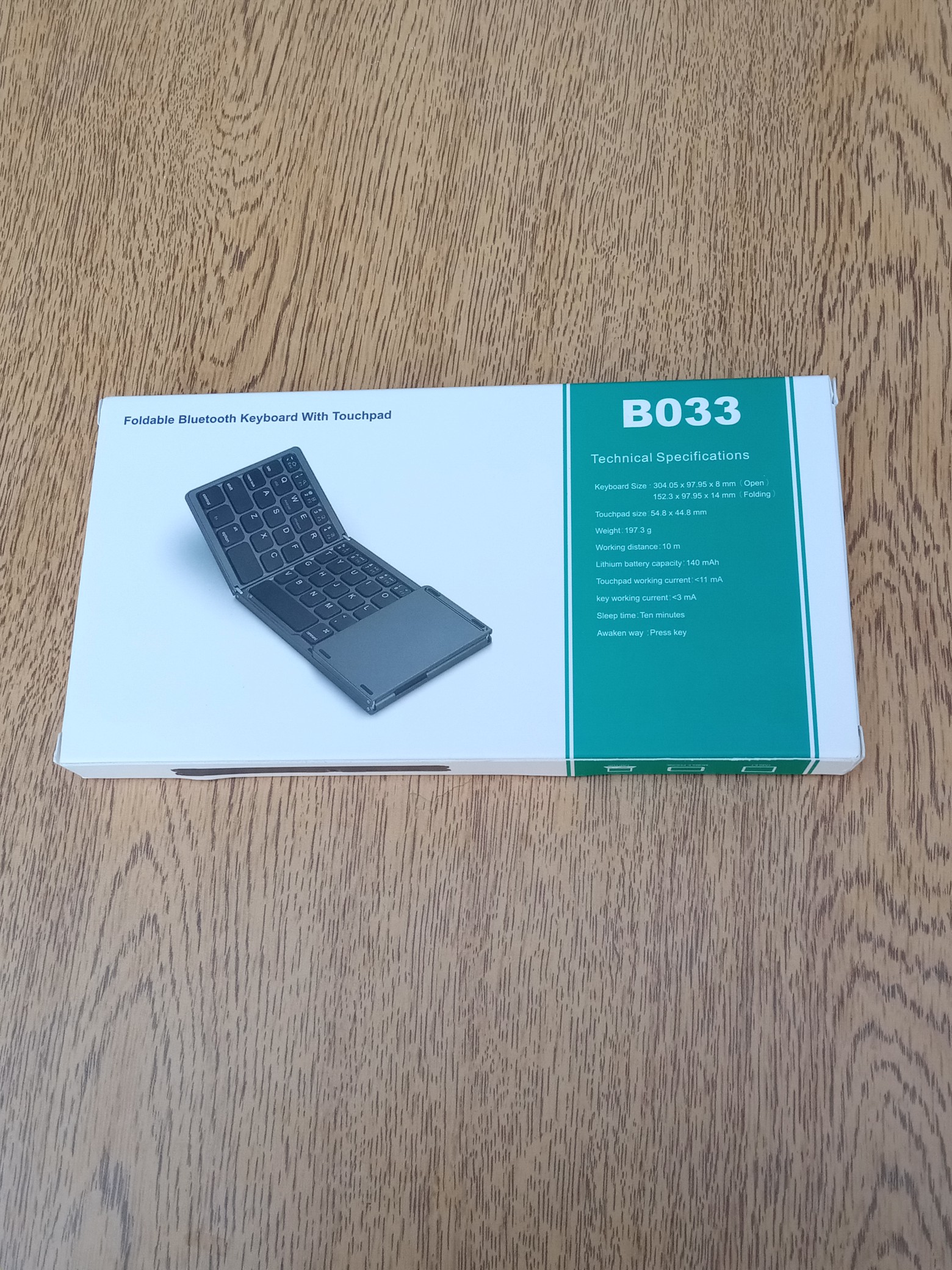 accesorios para electronica - Teclado Bluetooth Plegable Con Panel Táctil