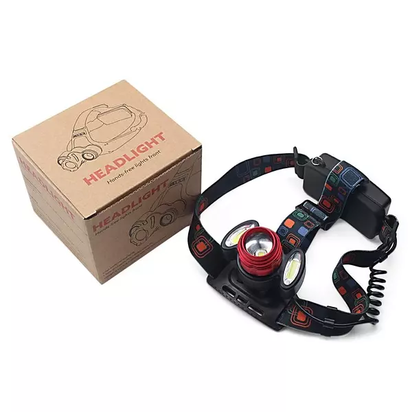 bicicletas y accesorios - Lampara Linterna De Cabeza Luz Led Recargable. Pesca. Bicicleta Camping foco 4