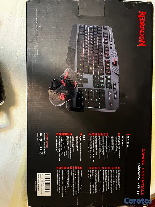 accesorios para electronica - 🔥OFERTA🔥 MOUSE+TECLADO GAMER MARCA REDRAGON  3