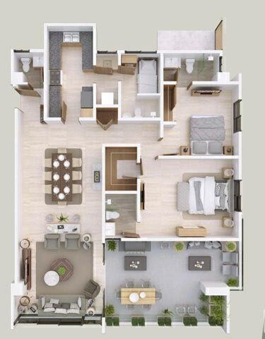 apartamentos - Apartamento en venta a estrenar #24-560 cómodo, espacioso, seguridad permanente 8