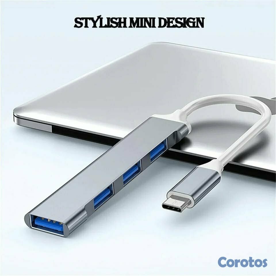 accesorios para electronica - Hub USB C 3.0 a 4 USB A 3.0 2