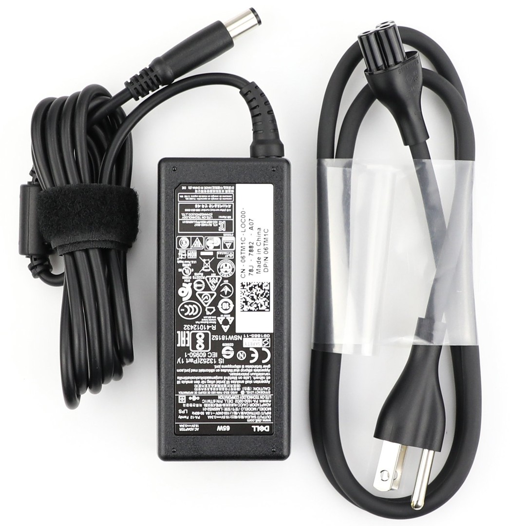 computadoras y laptops - CARGADOR FUENTE PARA LAPTOP DELL UNIVERSAL PUNTA GRUESA 65 WATTS 1.5A 50-60HZ IM 2