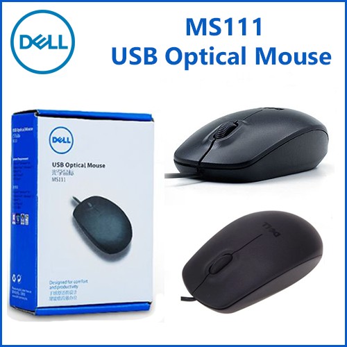 computadoras y laptops - MOUSE DELL OPTICO ALAMABRICO USB MS111 0