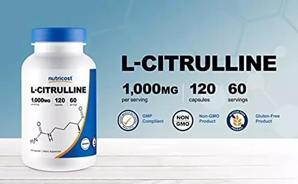 Salud y Equipamiento Médico - L-citrulina Nutricost 500 Mg, 120 Capsulas - Sin Gluten 2