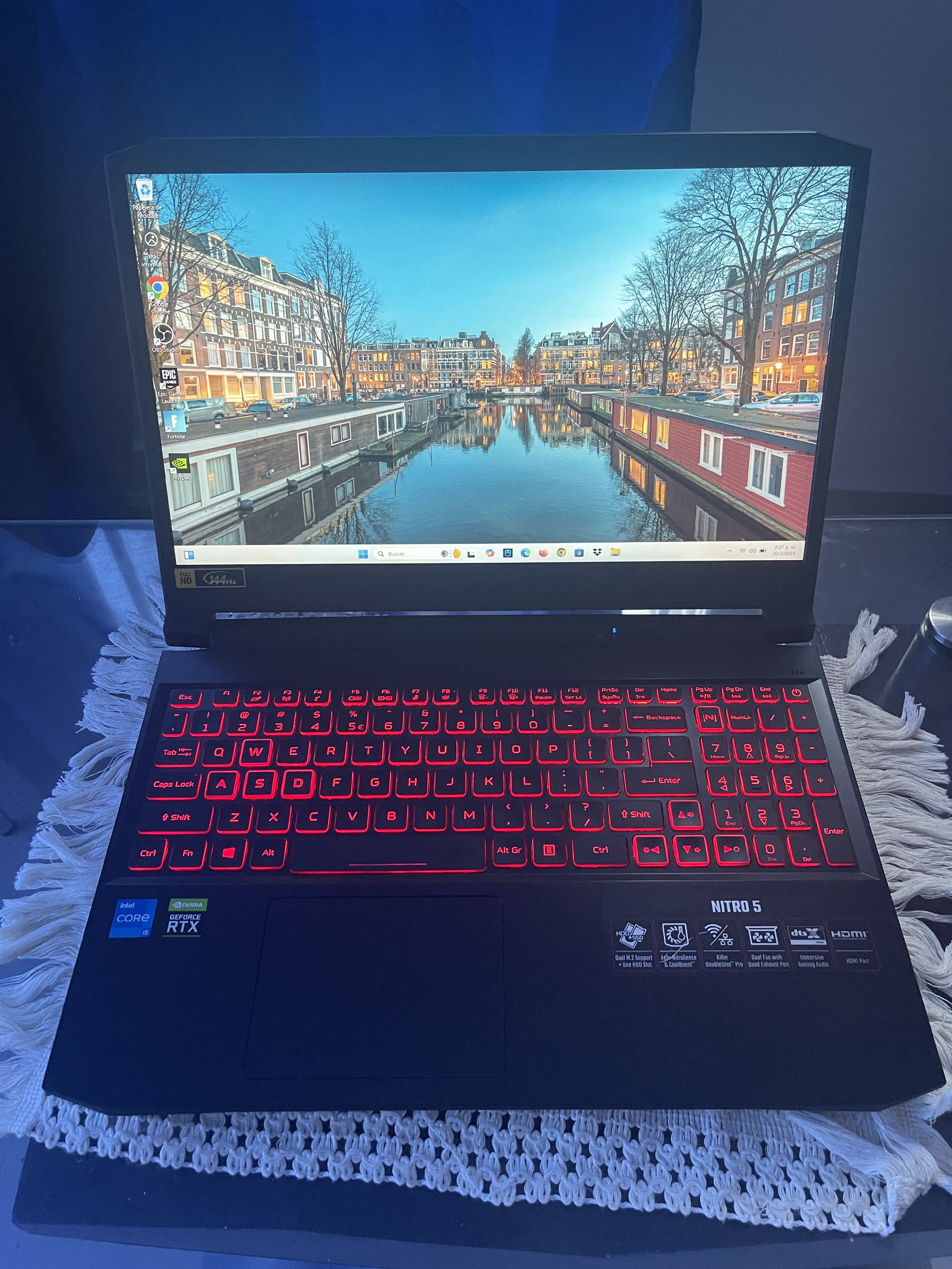 computadoras y laptops - acer nitro Gaming Tarjeta gráfica RTX 3050 Ti 16Ram i5 512 Disco Duro Window 11 
