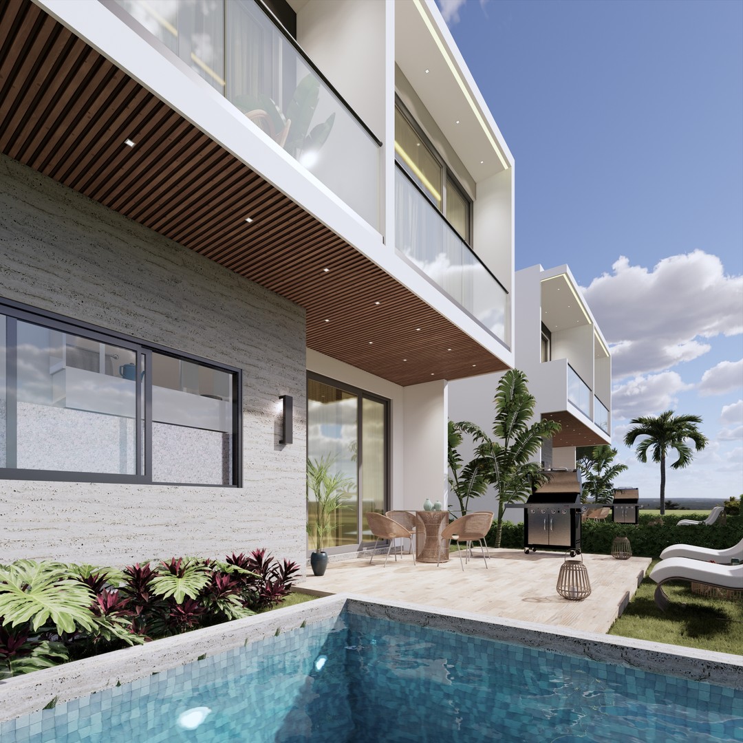 Villas en Punta Cana, con playa artificial. 1