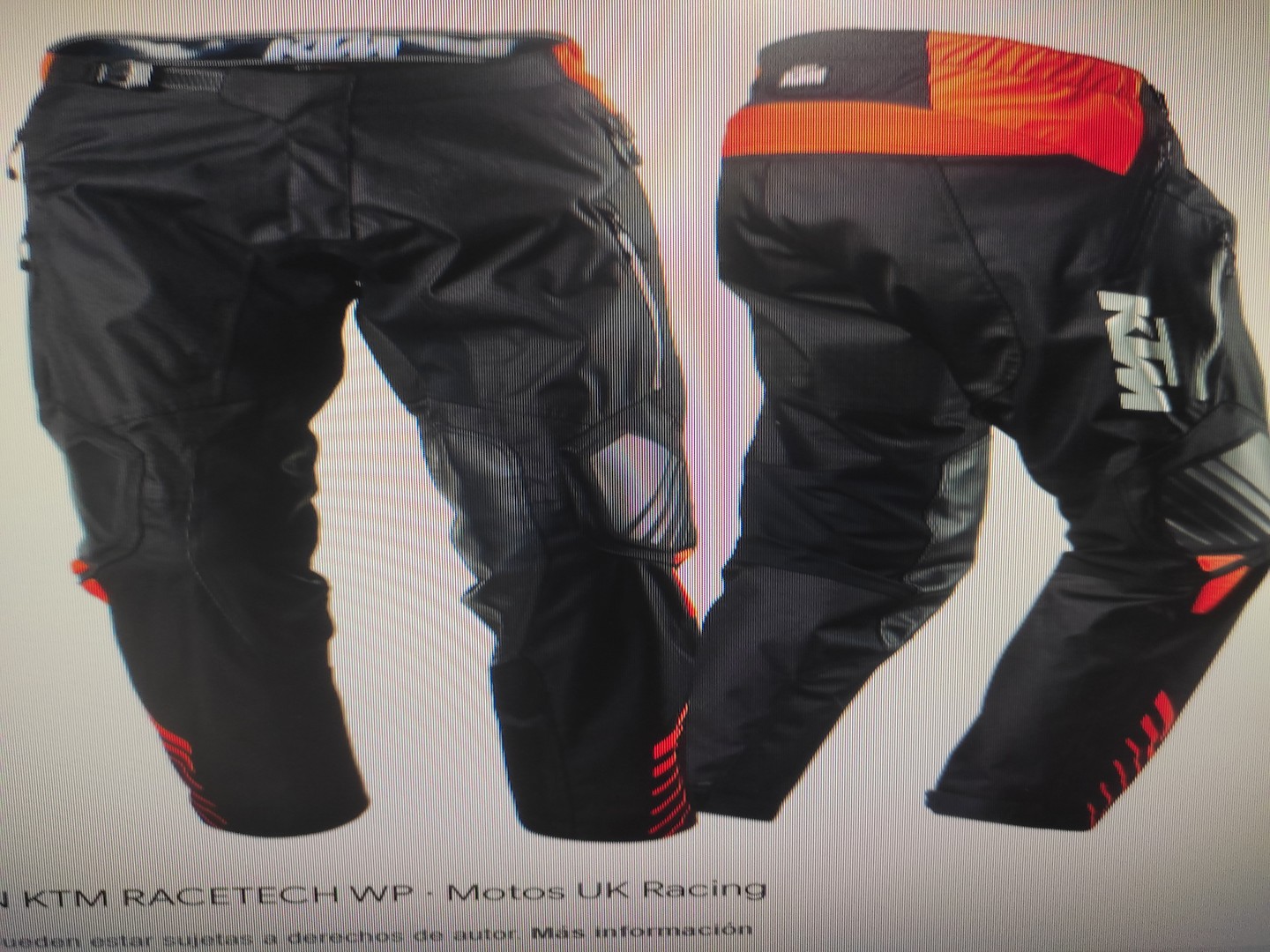 ropa para hombre - Pantalones KTM RaceTech WP para moto Size 30 3