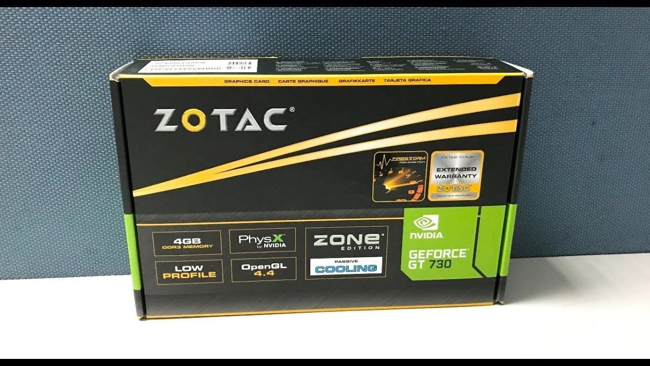 Tarjeta de Video GeForce® GT 730 4GB Zone Edition
Tarjeta de Video GeForce® GT 7